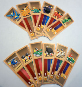 Dinosaur and Toy Soldier factions from Windup War. Each faction has 6 unit types.