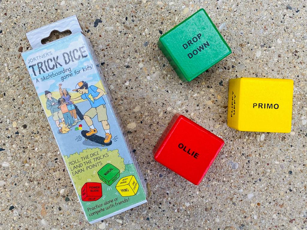 SNAP Review - Trick Dice: (Skateboard) Fun for Ollie - The Family Gamers